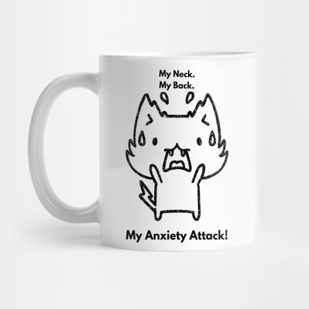 My Neck My Back Funny Cat Meme Shirt To Laugh About Anxiety Attack For Him or Her Shirt Funny Shirt With Cat Lover Memes To Make You Laugh by New Otaku 64